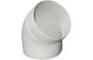 Manrose 100mm Round 45° Pipe Bend - White