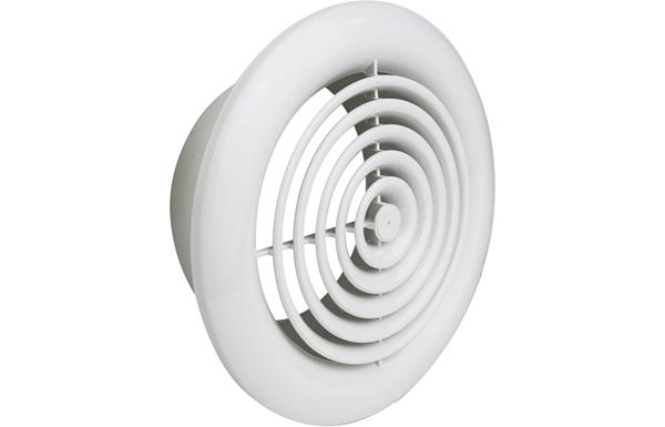 Manrose 150mm Internal Circular Grille - White