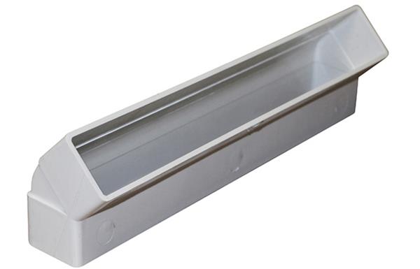 Manrose 110 x 54mm Rectangular Vertical 45° Bend - White