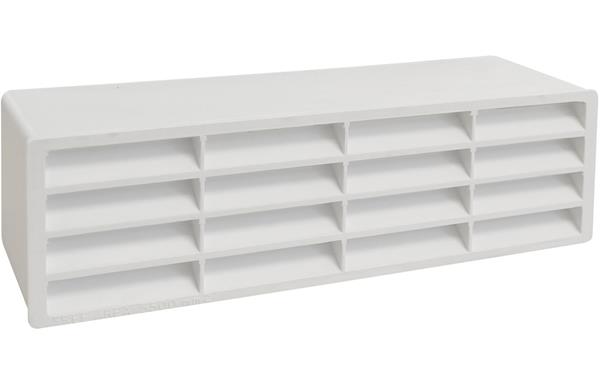 Manrose 110 x 54mm Slimline Airbrick Horizontal Louvre - White