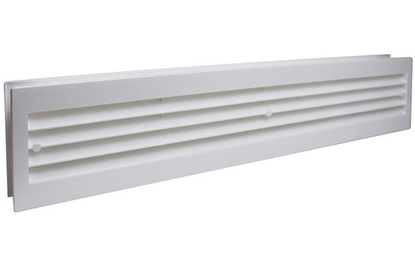 Manrose 204 x 60mm Slimline Airbrick Horizontal Louvre - White