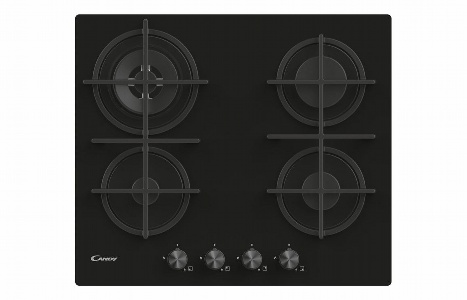 Candy CDK6GR4PBB 60cm Gas on Glass Hob - Black Glass