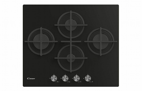 Candy CVG6DPB 60cm Gas on Glass Hob - Black Glass