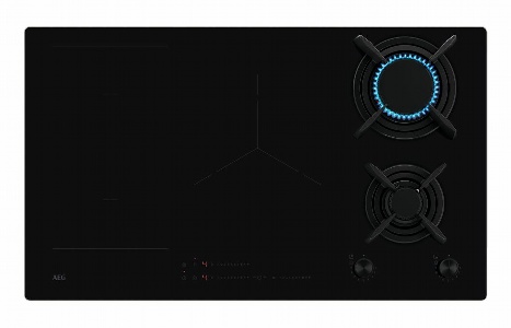 AEG HDB95623NB 90cm Induction & Gas Hob - Black