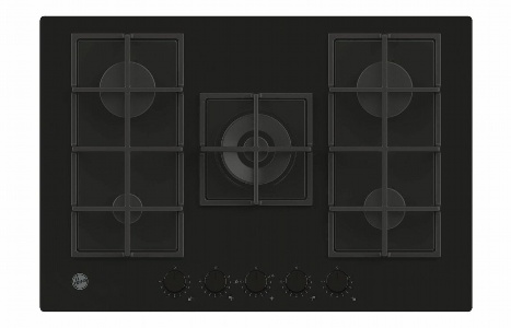 Hoover H500 HVG74WC5B 75cm Gas Hob - Black Glass