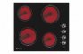 Candy CHK46C 60cm Ceramic Hob - Black Glass