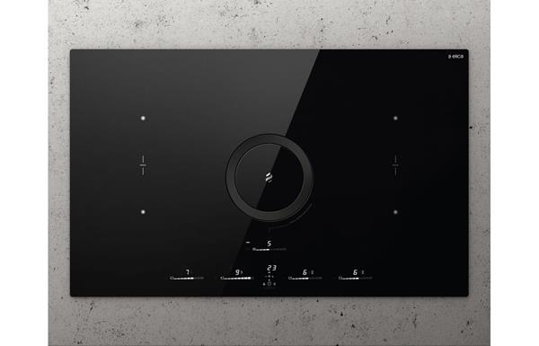 Elica NikolaTesla Switch Glow 83cm Induction Hob (Recirculating) - Black