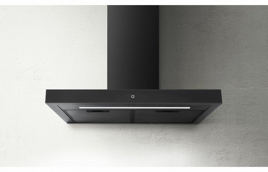 Prima+ PRCH027 60cm Box Chimney Hood - Black