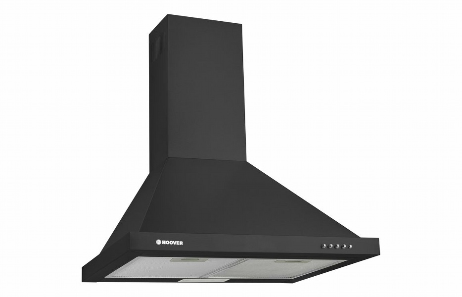 Hoover H300 HCE160N/1 60cm Chimney Hood - Black Steel