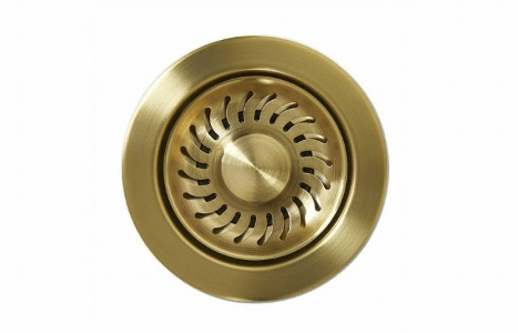 Abode 90mm Propeller Design Basket Strainer Waste - Brushed Brass