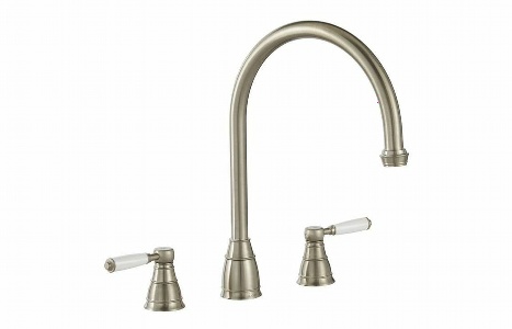 Abode Oxbury 3 Part Mixer Tap - Brushed Nickel