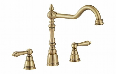 Abode Mayenne 3 Part Mixer Tap - Antique Brass