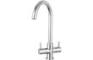 Prima Staten Swan Neck Dual Lever Mixer Tap - Chrome