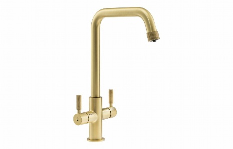 Abode Industria 3 IN 1 Monobloc Tap - Brushed Brass