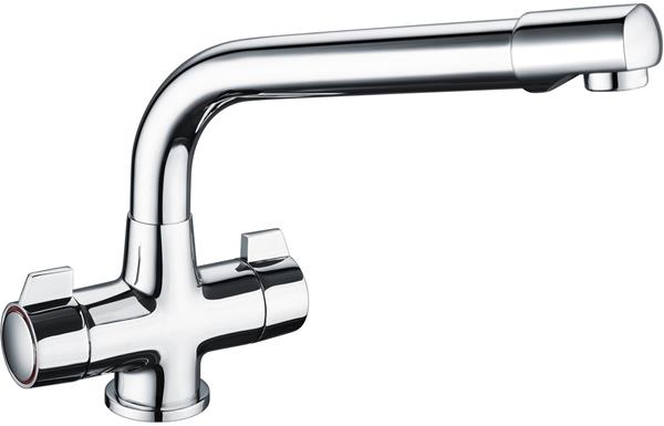 Prima Classic Dual Lever Quarter Turn Mixer Tap - Chrome