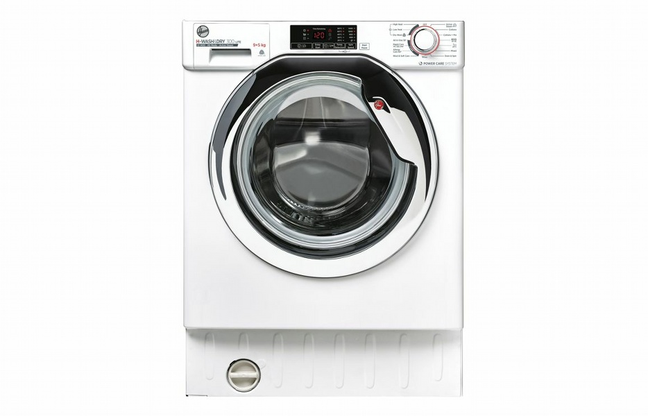 Hoover H500 HBDS495D1ACE/1-80 B/I 9/5kg 1400rpm Washer Dryer - White w/Chrome Door