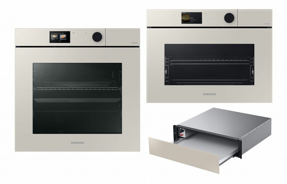 Samsung Oven  Compact & Warming Drawer Pack 3 - Satin Beige (NV7B7997AAA/U4  NQ5B7993AAA/U4 & NL20B5100WA/EU)