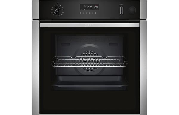 Neff N50 B3AVH4HH0B B/I Single Slide&Hide Electric Oven w/Added Steam - St/Steel