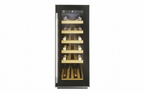 Hoover H500 HWCB 30 UK/N 30cm Wine Cooler - Black Glass & St/Steel