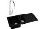 Abode Xcite 1.5B Inset Black Metallic Sink & Atlas Tap Pack