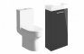 Sabanto 410mm F/S Basin Unit & C/C Toilet Pack - Anthracite Gloss