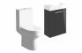 Sabanto 410mm W/H Basin Unit & C/C Toilet Pack - Anthracite Gloss