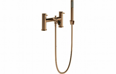 Pontias Bath/Shower Mixer & Bracket - Brushed Bronze