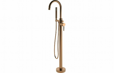 Pontias Floor Standing Bath/Shower Mixer - Brushed Bronze