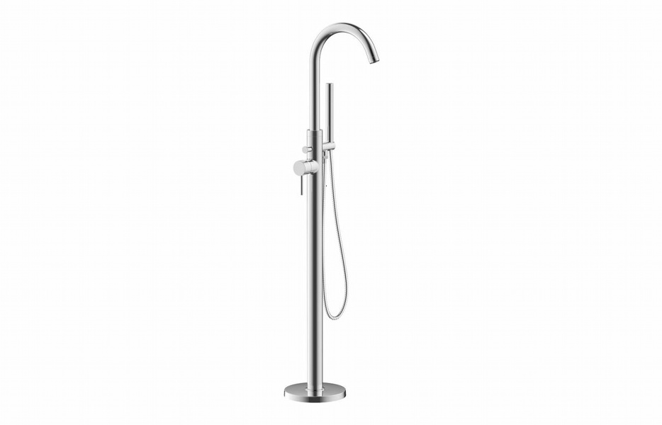 Pontias Floor Standing Bath/Shower Mixer - Chrome