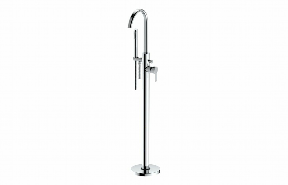 Evolution Floor Standing Bath/Shower Mixer - Chrome