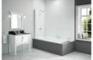 Merlyn 800x1500mm Single Square Bath Screen