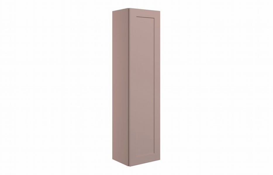 Kensington 350mm Wall Hung 1 Door Tall Unit - Matt Peony