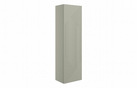 Riba 350mm Wall Hung 1 Door Tall Unit - Matt Oat