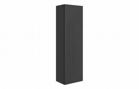 Riba 350mm Wall Hung 1 Door Tall Unit - Matt Graphite Grey