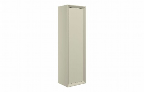 Plush 345mm Wall Hung 1 Door Tall Unit - Matt Cotton