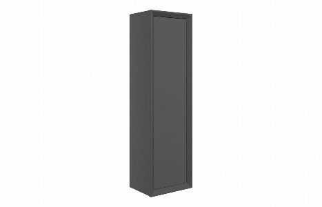 Plush 345mm Wall Hung 1 Door Tall Unit - Matt Clay