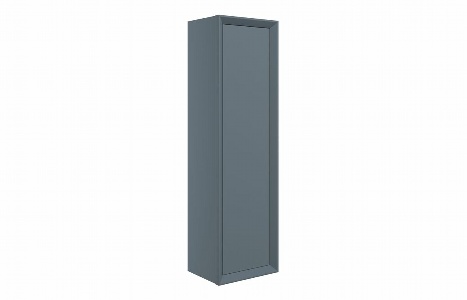 Plush 345mm Wall Hung 1 Door Tall Unit - Matt Storm Blue