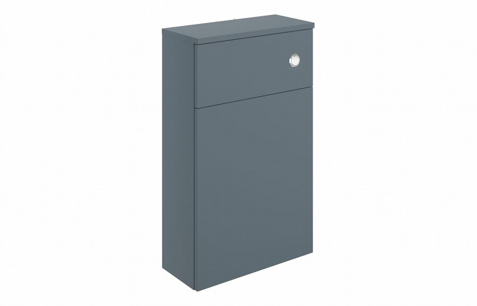 Plush 503mm Floor Standing WC Unit - Matt Storm Blue