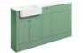 Valinso 1542mm Basin  WC & 1 Drawer  1 Door Unit Pack (LH) - Matt Sage Green