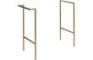 Morino Optional Frame with Integrated Towel Rail - Brushed Brass