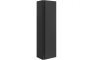 Contra 350mm Wall Hung 1 Door Tall Unit - Matt Black & Glass