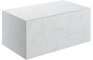 Nature 800mm Wall Hung Storage Drawer - White Marble