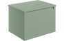 Sight 600mm Wall Hung 1 Drawer Basin Unit & Worktop - Matt Willow Green