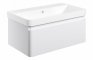 Sky 805mm Wall Hung 1 Drawer Basin Unit & Basin - Matt White