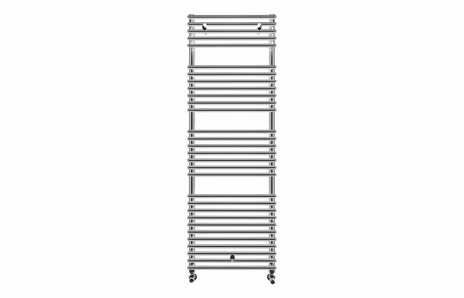 Temple Round Ladder Radiator (500x1450mm) - Chrome