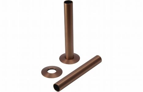 18mm Radiator Pipe Sleeves - Brushed Bronze