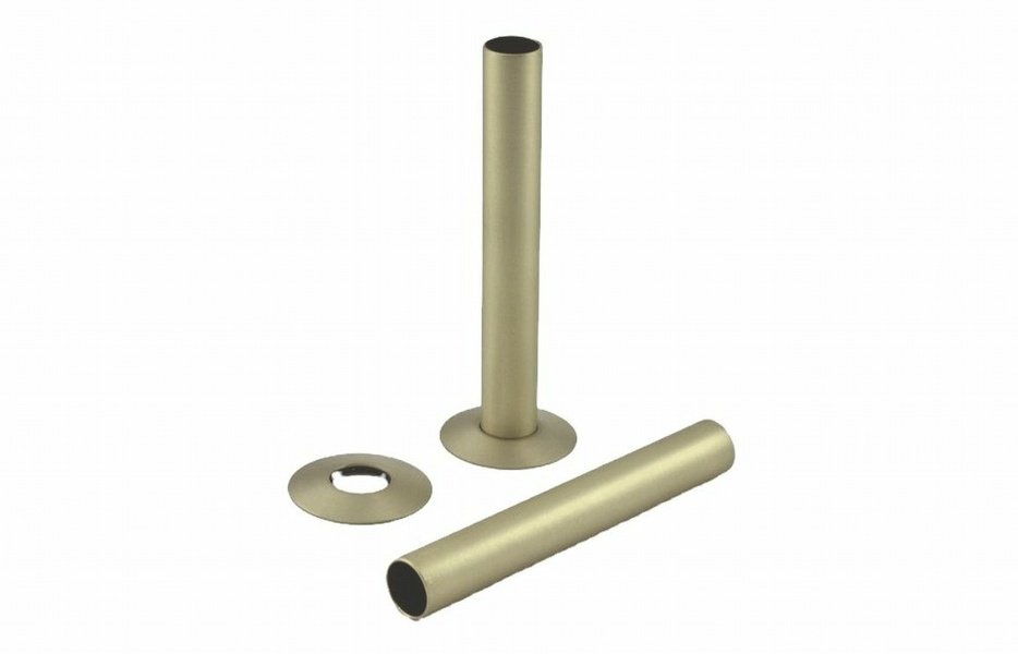 18mm Radiator Pipe Sleeves - Brushed Brass