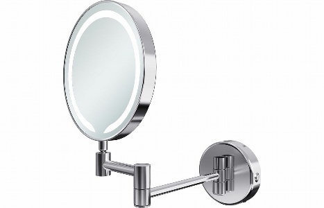 Trent Round LED Cosmetic Mirror - Chrome
