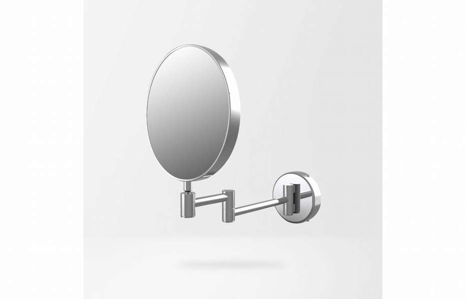 Eclipse Round Cosmetic Mirror - Chrome