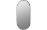 Rikso 800x400mm Oblong Mirror - Matt Black